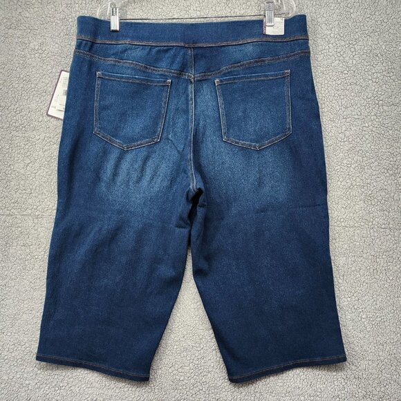 Gloria Vanderbilt Jean Shorts Womens Avery Pull On Skimming Mid Rise Stretch NWT - Picture 9 of 10